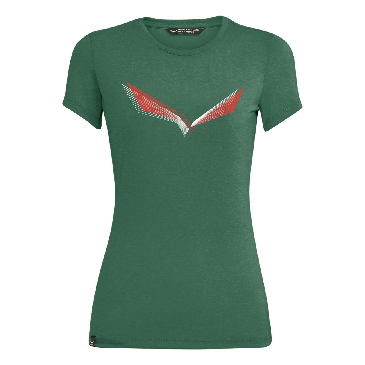 Camisetas Mujer Chile - Salewa Lines Graphic Dry - Verde - QLKH-01253